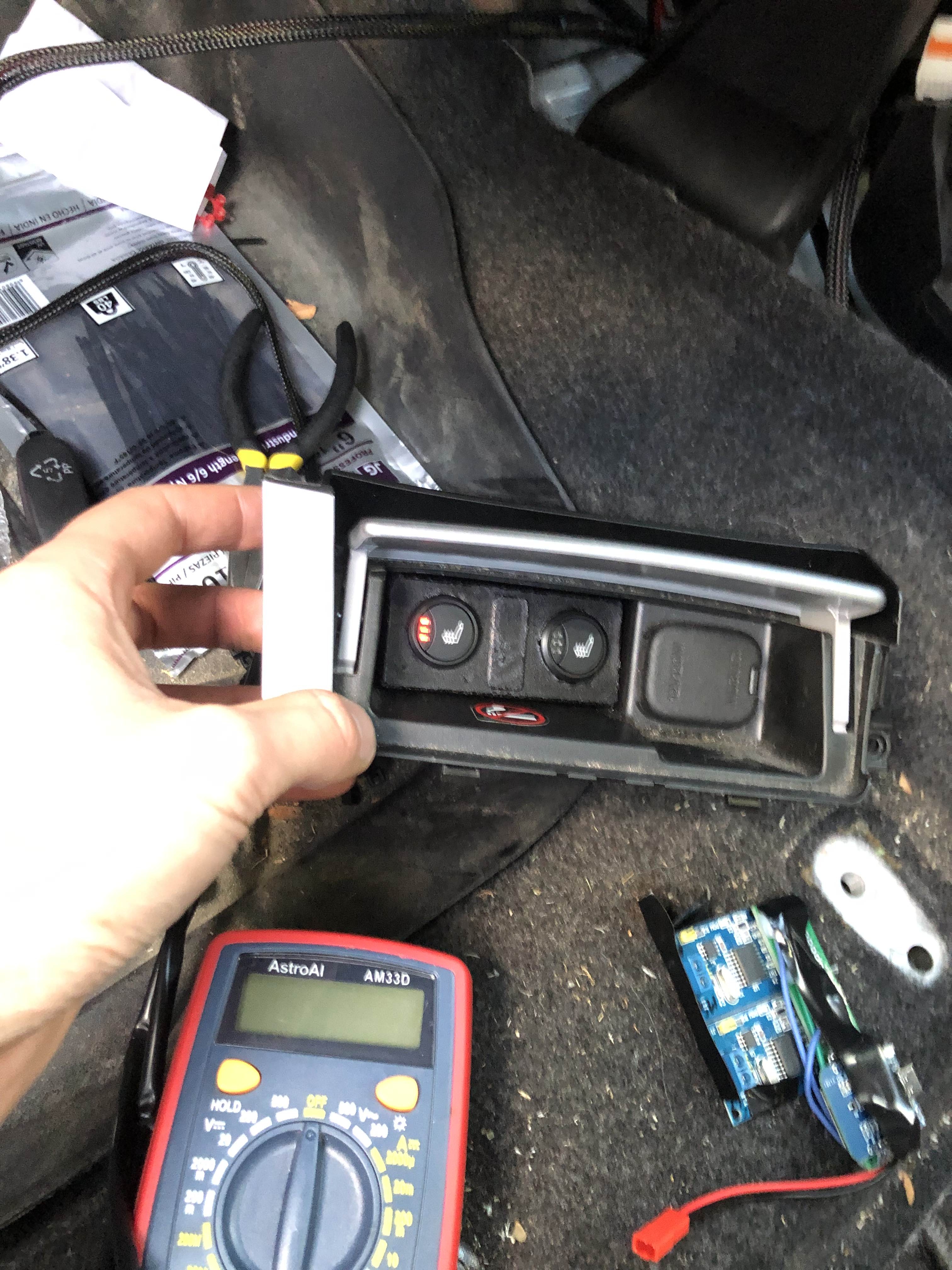 Piece hooked up and functional in car