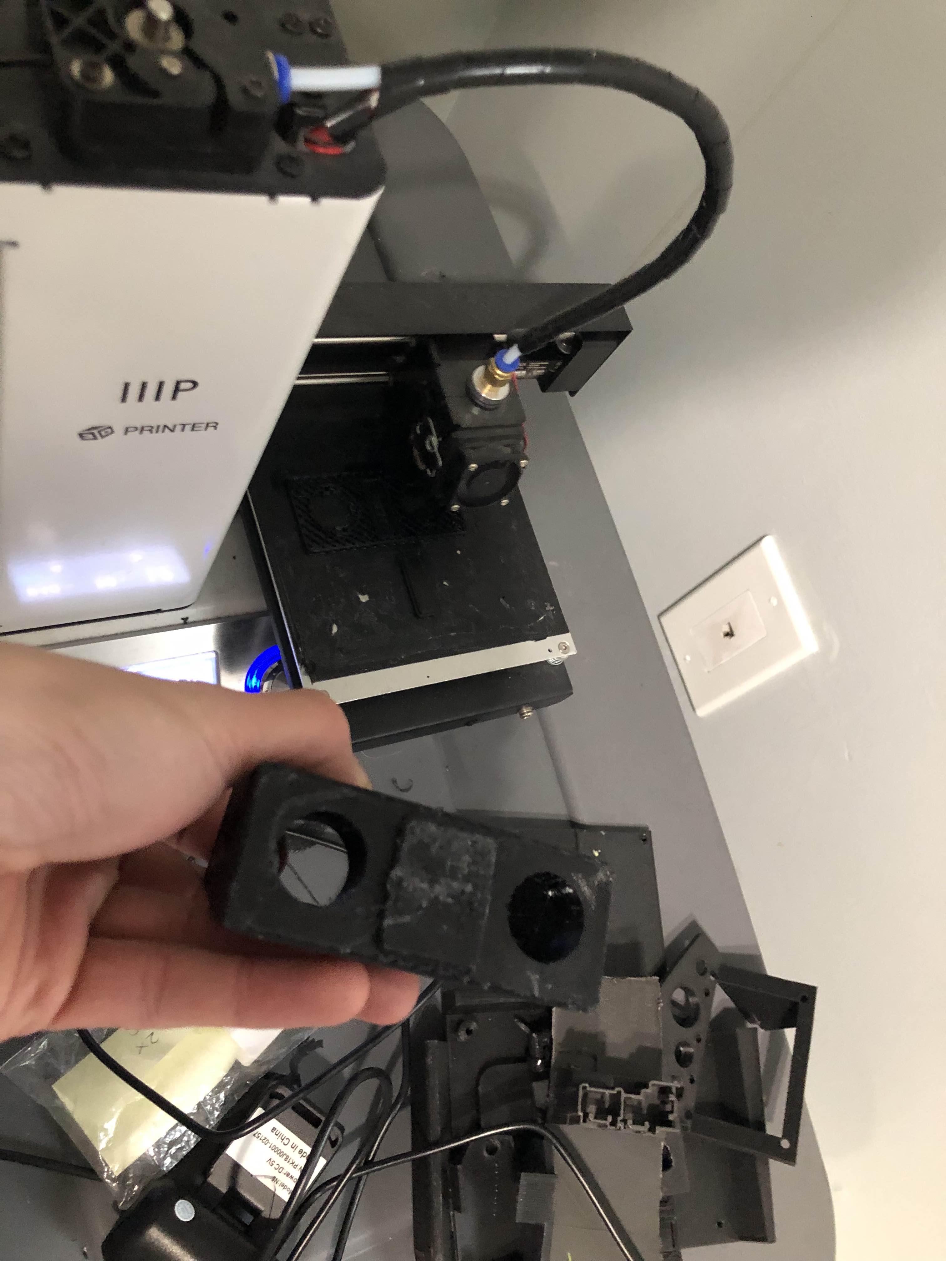 Printed button mount