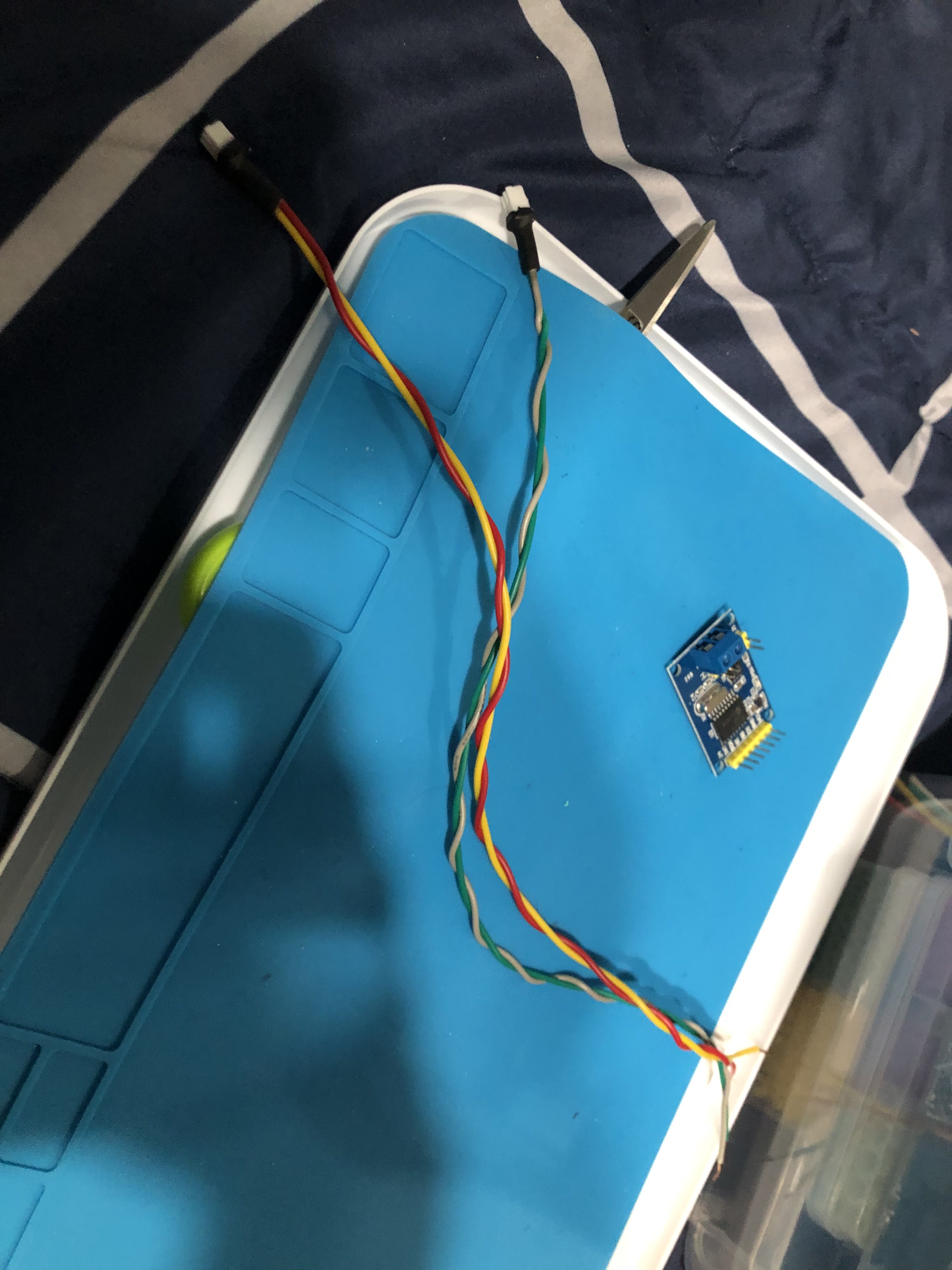 Two braided cables with connectors on the end