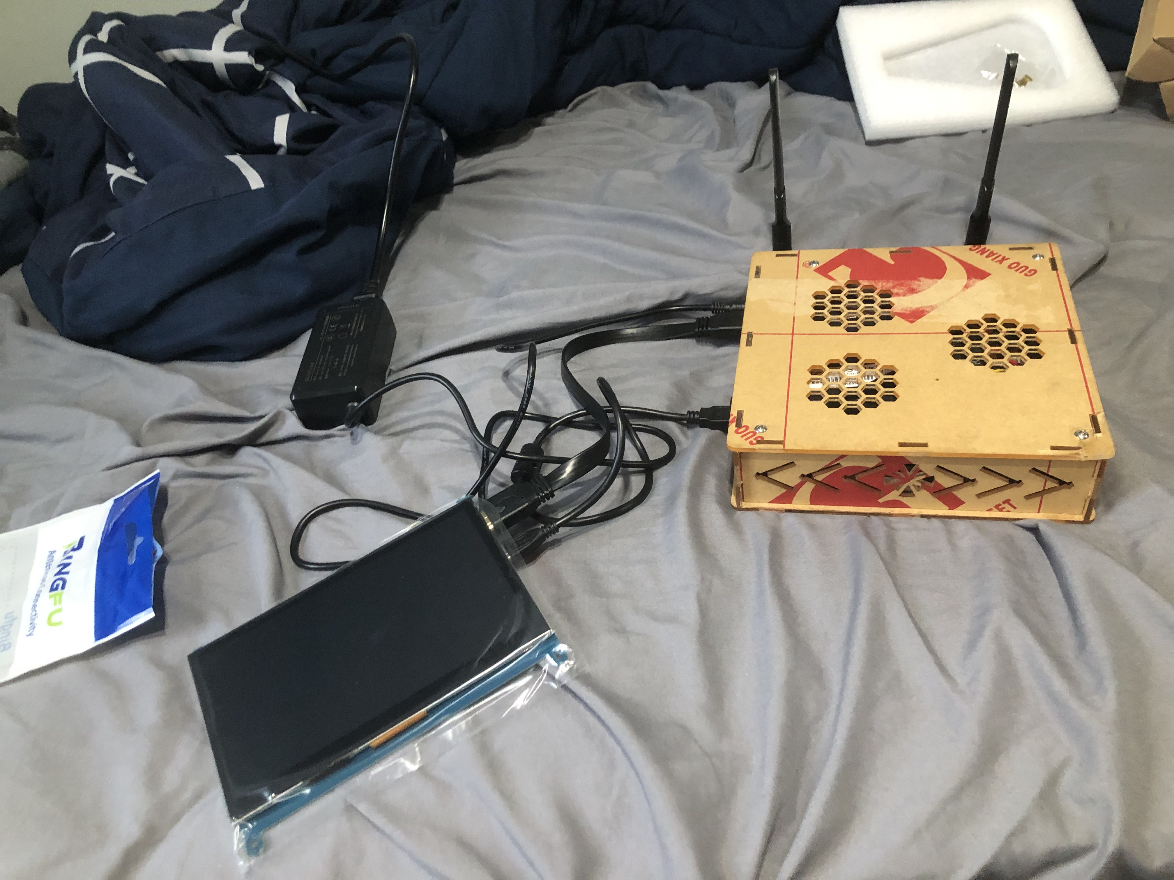 Carputer connected to display