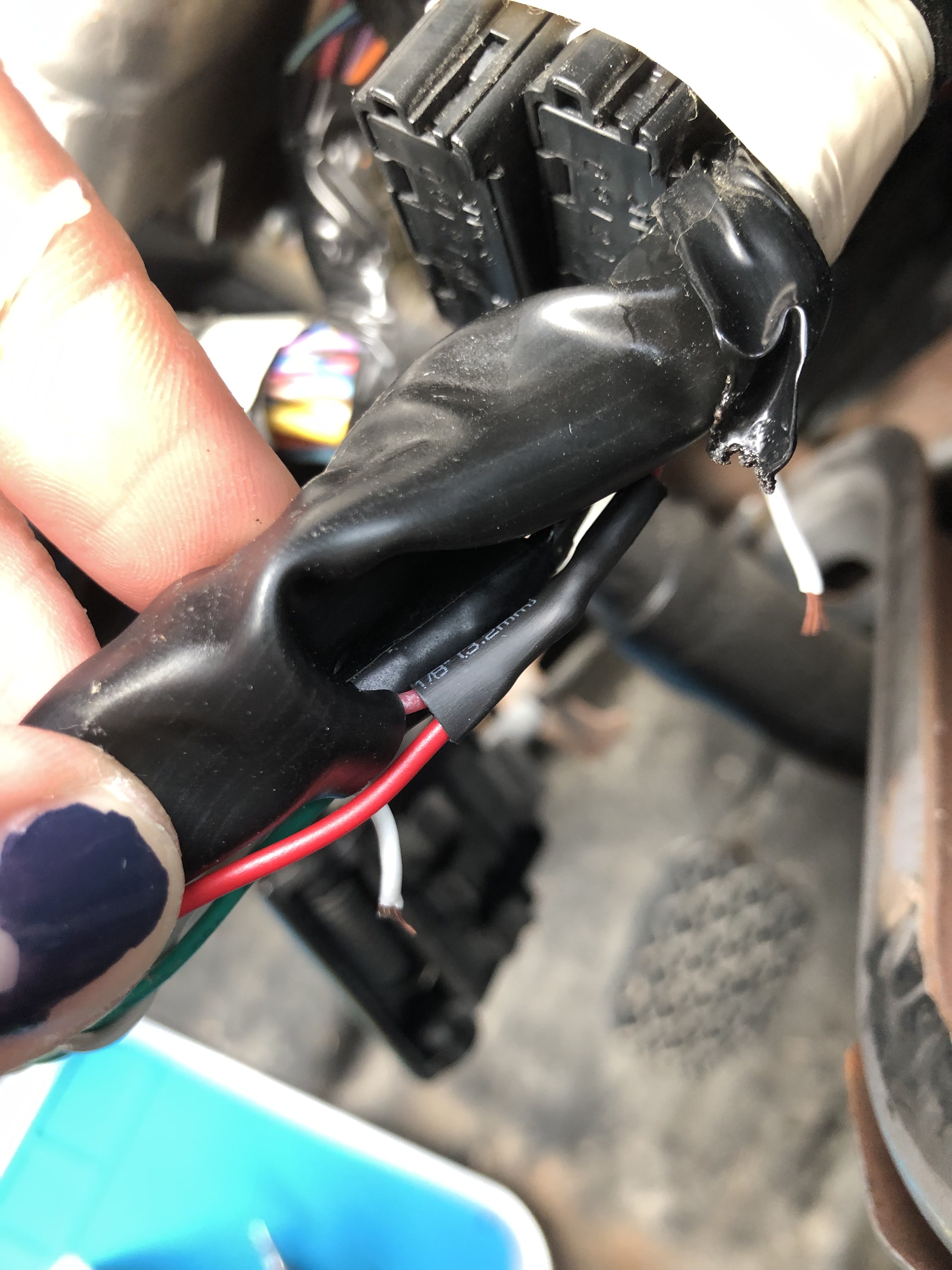 One CAN bus with a wire spliced into it