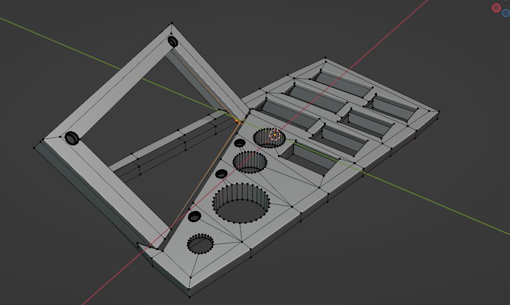 3D model of a bunch of switches and buttons