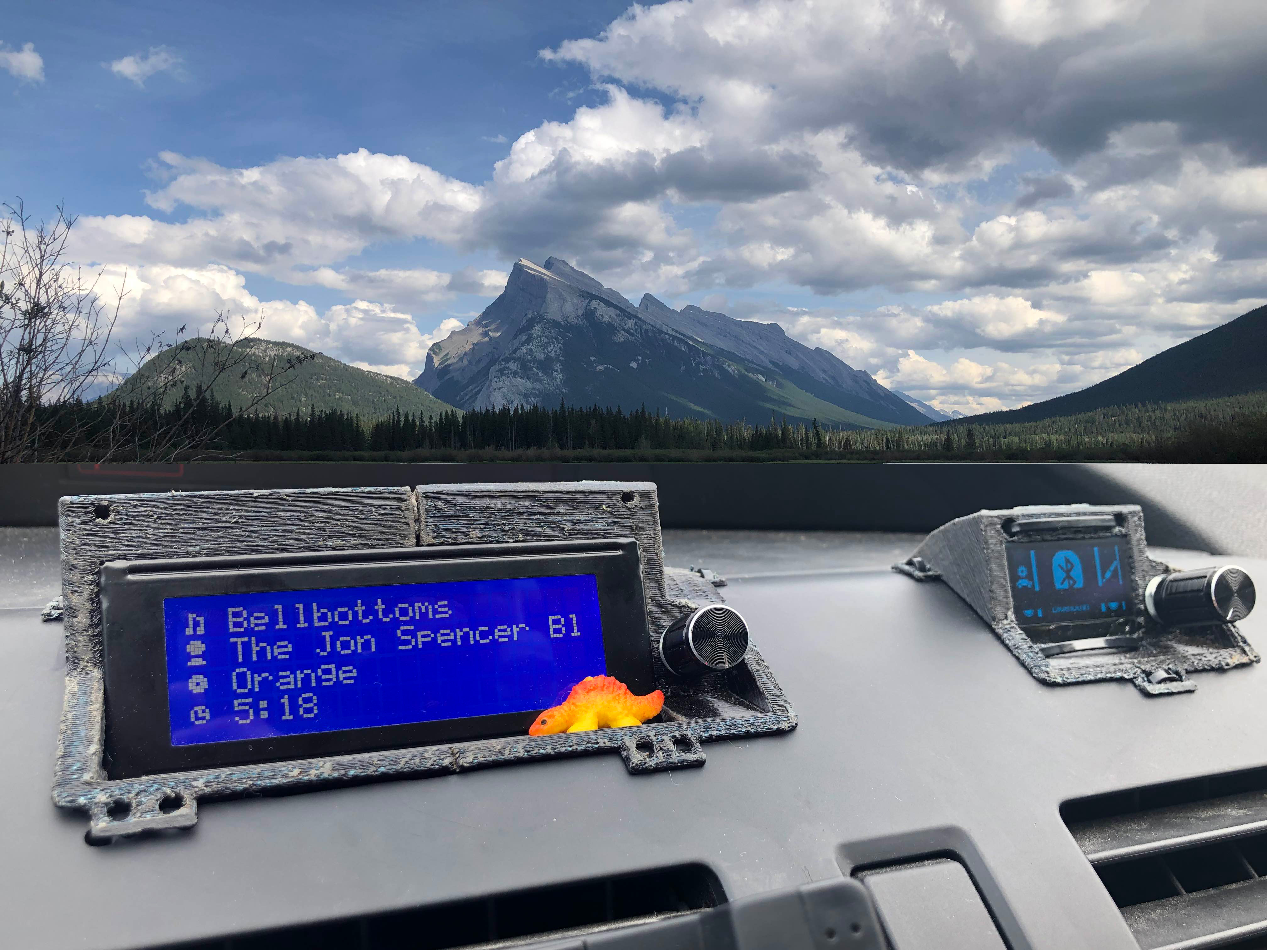 Mountains and installed displays
