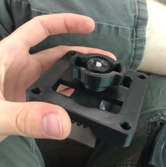 Assembled parts with rotary encoder