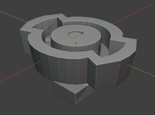 3D model of rotary encoder mount