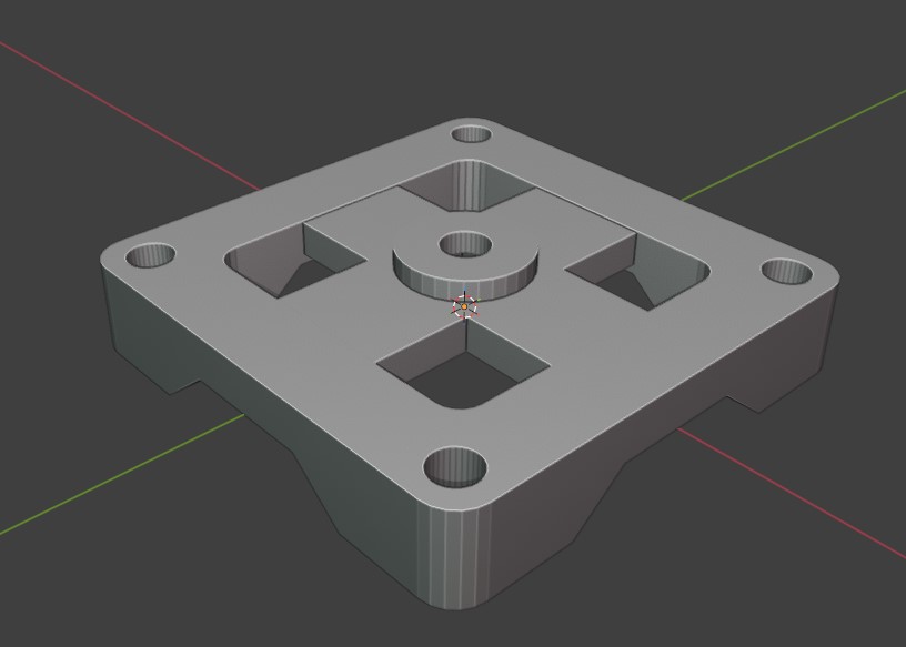 3D model of pullcord spacer mount