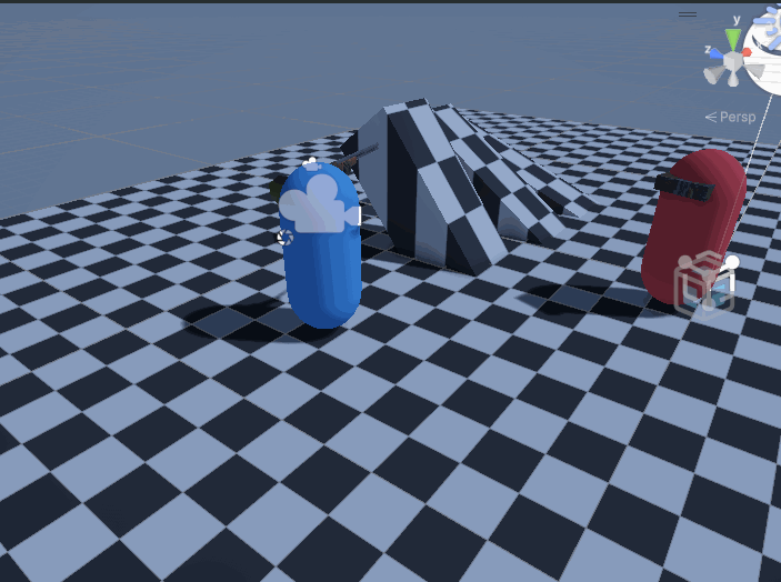 Gif showing lots of gizmos when in the air