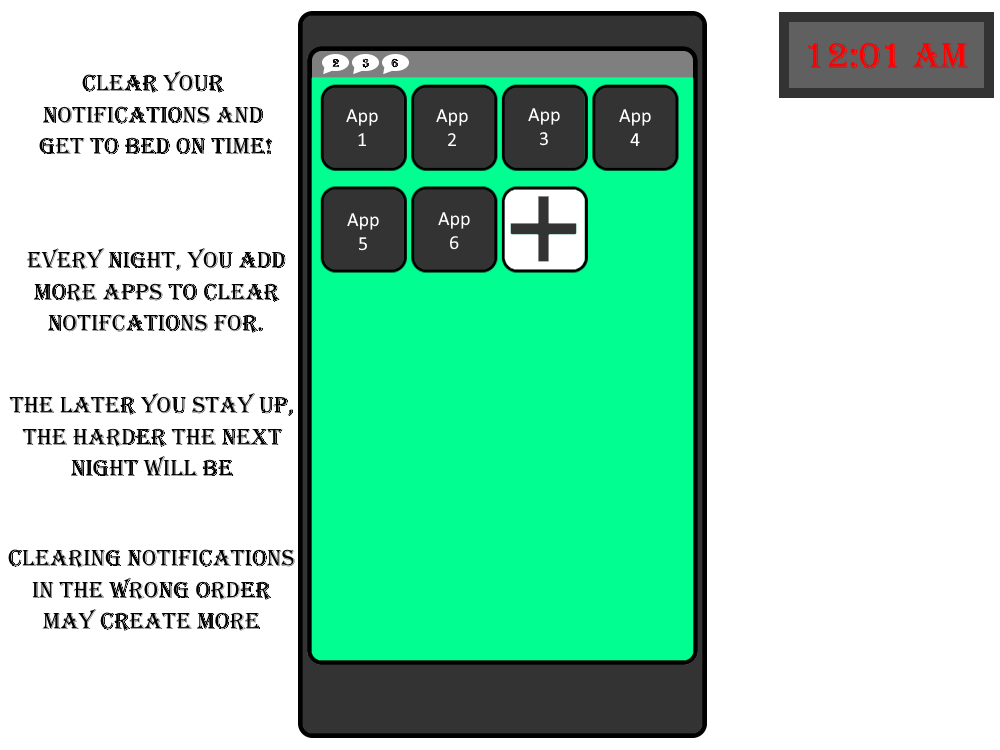 Miro mockup of phone home page and game flow