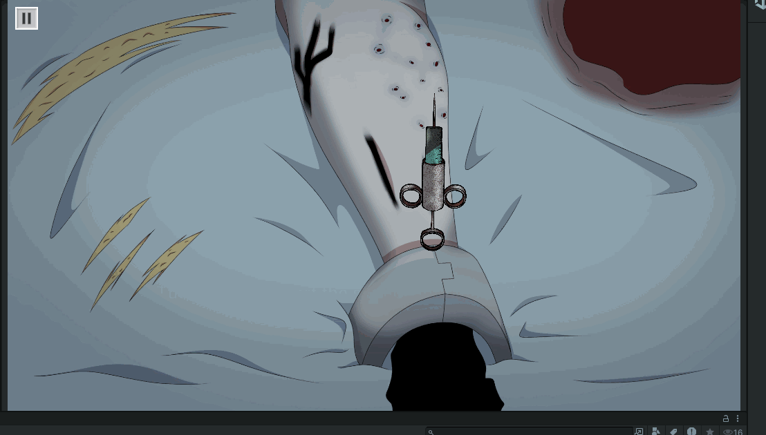 Cutscene showing patient escaping